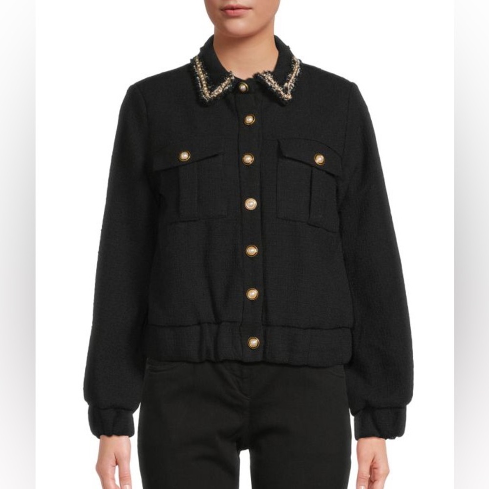 Nanette nwt Lepore Rhinestone Trim Jacket size medium